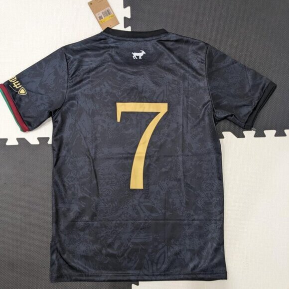 Portugal Ronaldo Black Jersey The Sui Jersey #7 Special Edition Version - Picture 2 of 9